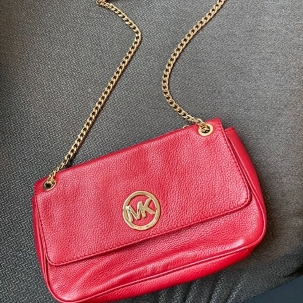 Michael Kors NEW Red Leather Chain Michael Kors Bag - Women | Color: Red